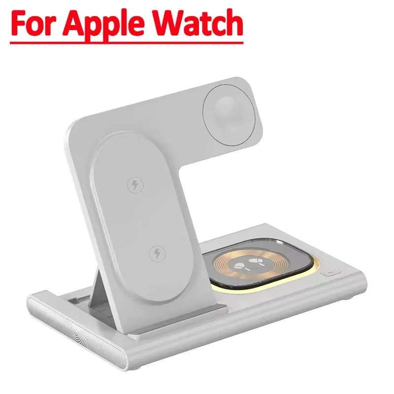 30W 3 in 1 Watch Wireless Charger for Iphone 15 14 13 12 Pro Max Apple Watch 8 7 6 Airpods Foldable Fast Charging Dock Station