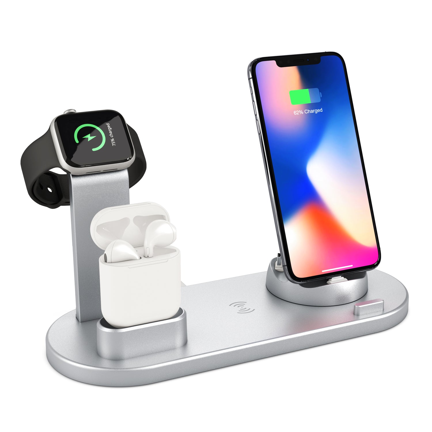 Wireless Charger 4 in 1 Charging Station for Appleiwatch Series 8 7 I-Phone 15 14 13 12 Pro Airpods Pro 3 2 Charging Stand Dock