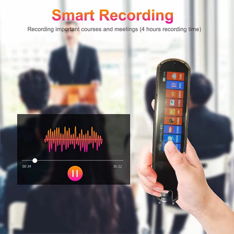 Scan Reader Pen Translatorand Reading Pen for Dyslexia Autism Smart Voice Scan Translator Pen 134 Languages Translation Durable