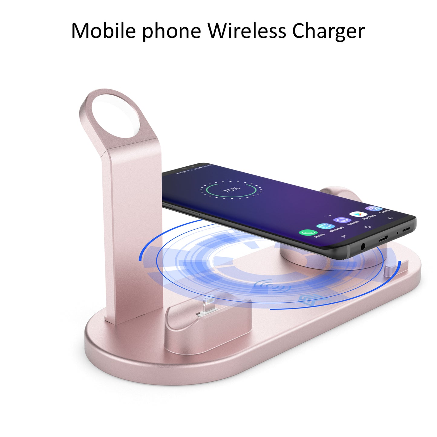 Wireless Charger 4 in 1 Charging Station for Appleiwatch Series 8 7 I-Phone 15 14 13 12 Pro Airpods Pro 3 2 Charging Stand Dock