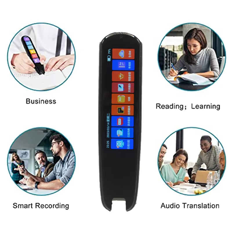 Scan Reader Pen Translatorand Reading Pen for Dyslexia Autism Smart Voice Scan Translator Pen 134 Languages Translation Durable